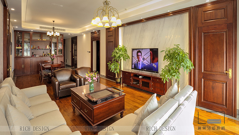 水灣1978新中式風格165平方裝修實景圖