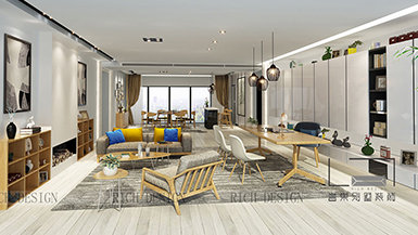 純水岸現代350平裝修效果圖