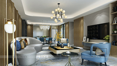 香域中央現(xiàn)代風格300平裝修設計